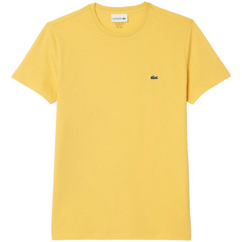 Textil Homem T-shirts e Pólos Lacoste TH6709 Amarelo