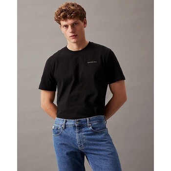 Textil Homem T-Shirt mangas curtas Calvin Klein Jeans J30J325679 Preto