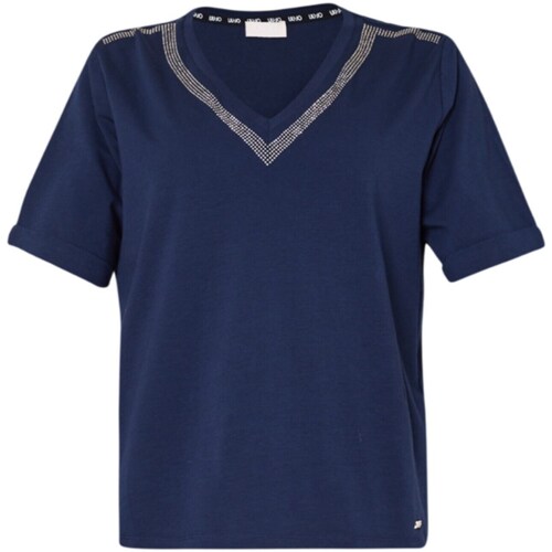 Textil Mulher T-shirts e Pólos Liu Jo TA4101JS003 Azul