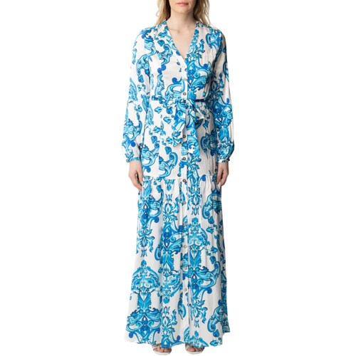 Textil Mulher Vestidos curtos bleu Guess 2GGK70-9700Z Branco