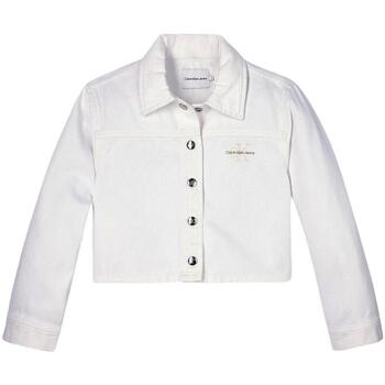 Textil Rapariga Casacos Calvin Klein JEANS Sustainable  Branco