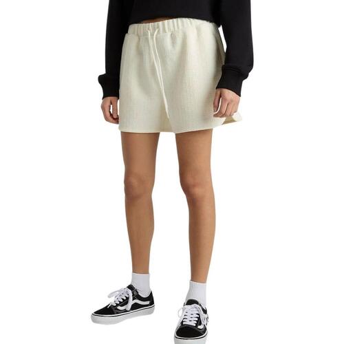Textil Mulher Shorts / Bermudas Vans blanches Bege