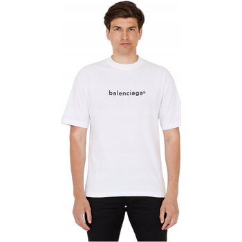 Textil Homem T-Shirt mangas curtas Balenciaga 620969 TIV50 Branco