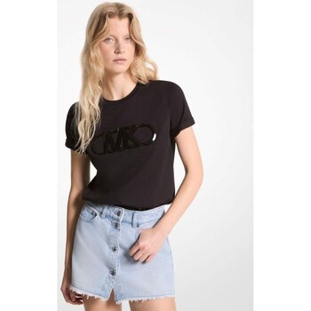 Textil Mulher T-shirts e Pólos Calças de ganga MS451EA97 Preto