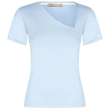 Textil Mulher T-shirts e Pólos Rinascimento CFC0119323003 Celeste