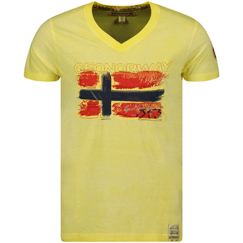 Textil Homem T-Shirt mangas curtas Geo Norway SW1561HGN-LIGHT YELLOW Amarelo