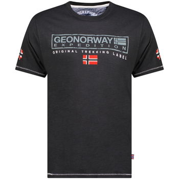 Textil Homem T-Shirt mangas curtas Geo Norway SY1311HGN-Black Preto