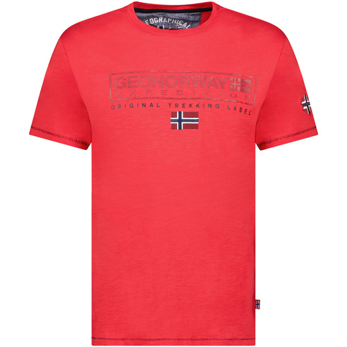 Textil Homem T-Shirt mangas curtas Geo Norway SY1311HGN-Red Vermelho