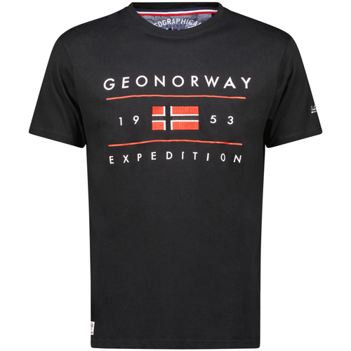 Textil Homem T-Shirt mangas curtas Geo Norway SY1355HGN-Black Preto