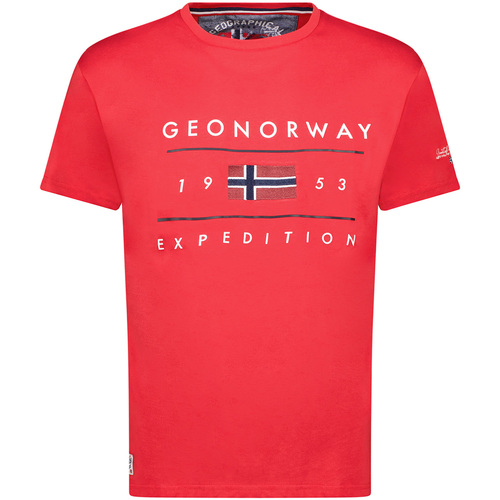 Textil Homem T-Shirt mangas curtas Geo Norway SY1355HGN-Red Vermelho