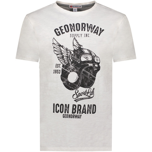 Textil Homem T-Shirt mangas curtas Geo Norway SY1360HGN-White Branco