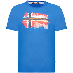 Textil Homem T-Shirt mangas curtas Geographical Norway SY1366HGN-Blue Azul