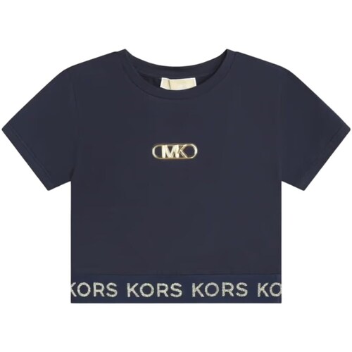 Textil Rapariga Oxford Short Sleeve Shirt Babies-Kids MICHAEL Michael Kors R30048 Azul