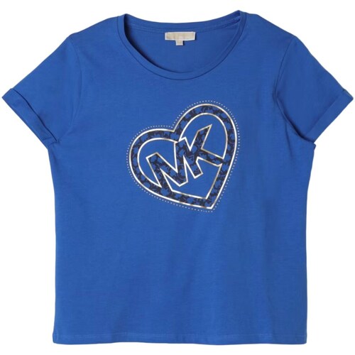 Textil Rapariga T-Shirt mangas curtas MICHAEL Michael Kors R30003 Azul