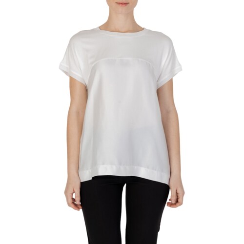 Textil Mulher T-Shirt mangas curtas Sandro Ferrone S7XBDMAJORELLE Branco