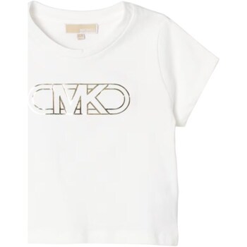 Textil Rapariga T-Shirt mangas curtas MICHAEL Michael Kors R30005 Branco