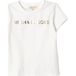 Textil Rapariga T-Shirt mangas curtas MICHAEL Michael Kors R30002 Branco