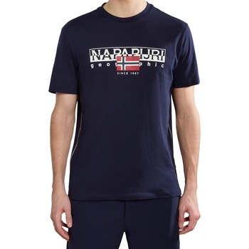 Textil Homem T-Shirt mangas curtas Napapijri 236322 Azul