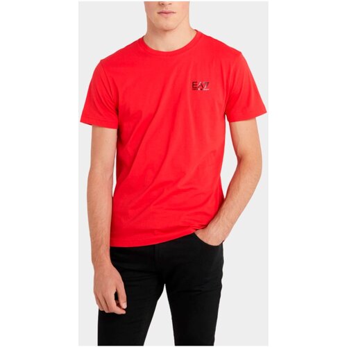Textil Homem T-Shirt mangas curtas Emporio Armani EA7 8NPT22 PJEMZ Vermelho