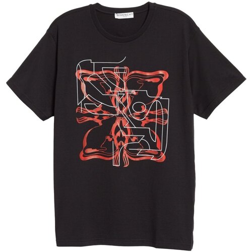 Textil Homem T-Shirt mangas curtas Givenchy motel BM70WZ3002 Preto
