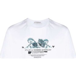 Textil large T-Shirt mangas curtas Givenchy BM70Y33002 Branco