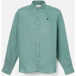 Textil Homem Camisas mangas comprida Timberland TB0A2DC3CL61 - LINENE SHIRT-SEA PINE Verde