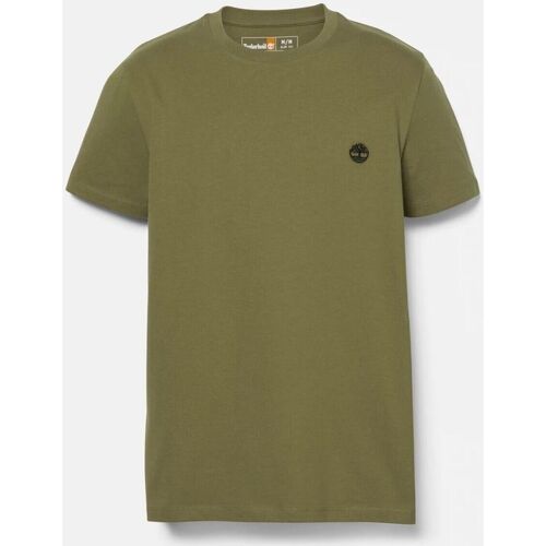 Textil Homem T-shirts e Pólos Timberland TB0A2BPREG51 DUN-RIVER-SPHAGNUM Verde