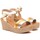 Sapatos Mulher Sandálias Calzados Dsd DSD : Sandálias altas de couro metálico para mulher Outros