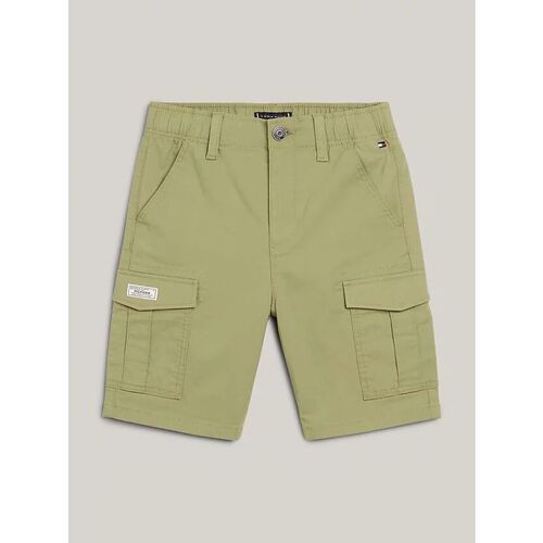 Textil Rapaz Shorts / Bermudas Tommy Hilfiger KB0KB08799 CARGO SHORT-L9F FADED OLIVE Verde