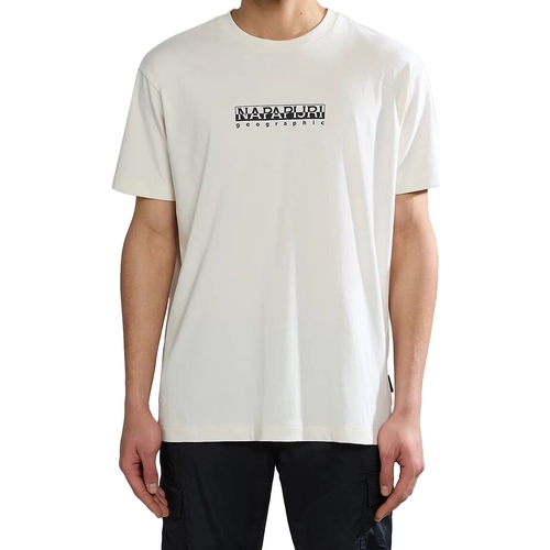 Textil Homem T-Shirt mangas curtas Napapijri 236273 Branco