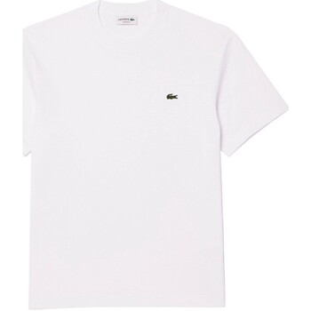 Textil Homem T-Shirt mangas curtas Lacoste TH7318 001 Branco