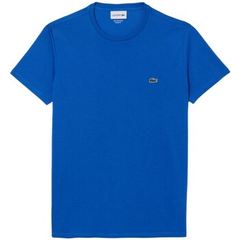 Textil Homem T-Shirt mangas curtas Lacoste TH6709 IXW Azul