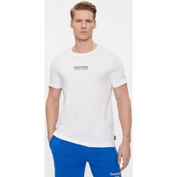 Textil Homem T-shirts e Pólos Tommy Hilfiger MW0MW34387 Branco