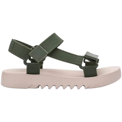 Sapatos Mulher Sandálias Melissa Ocean 90mm draped-detail sandals - Beige/Green Bege
