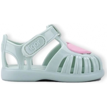 Sapatos Criança Sandálias IGOR Sandálias Bebé Tobby Gloss Love - Menta Verde