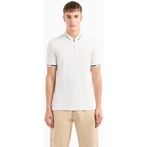 Textil Homem T-shirts e Pólos EAX 3DZFLHZJM5Z Branco