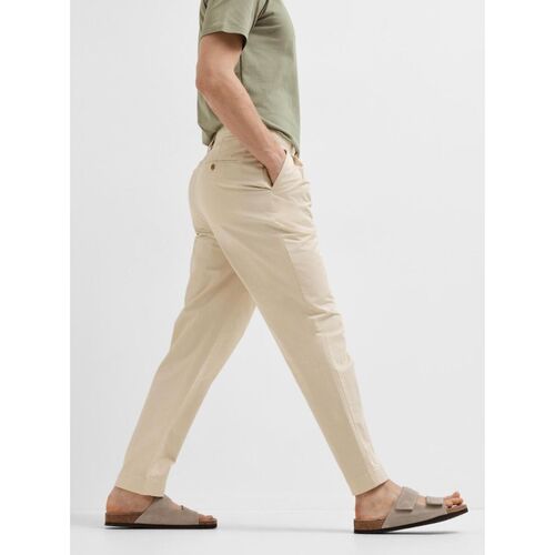 Selected 16093636 RELAXED CROP-FOG Bege
