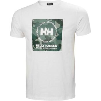 Textil Homem logo-print panelled polo shirt Helly Hansen  Branco