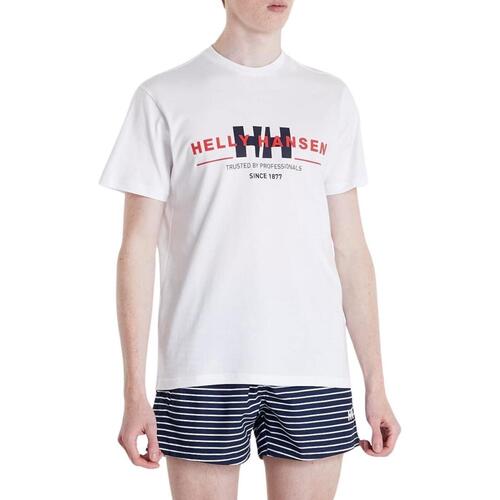 Textil Homem T-shirts & linnen för Herr från Parajumpers Helly Hansen  Branco