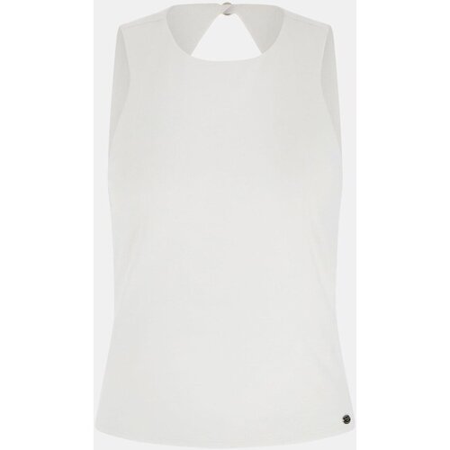 Textil Mulher T-shirts e Pólos Guess W4GP18 KC7M0 Branco
