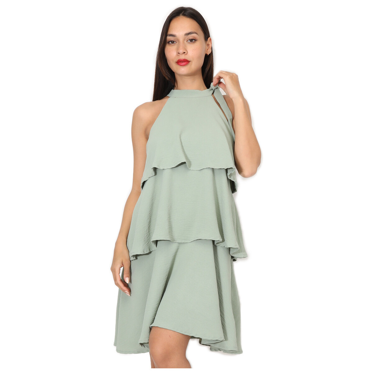 Textil Mulher Vestidos La Modeuse 70920_P166106 Verde