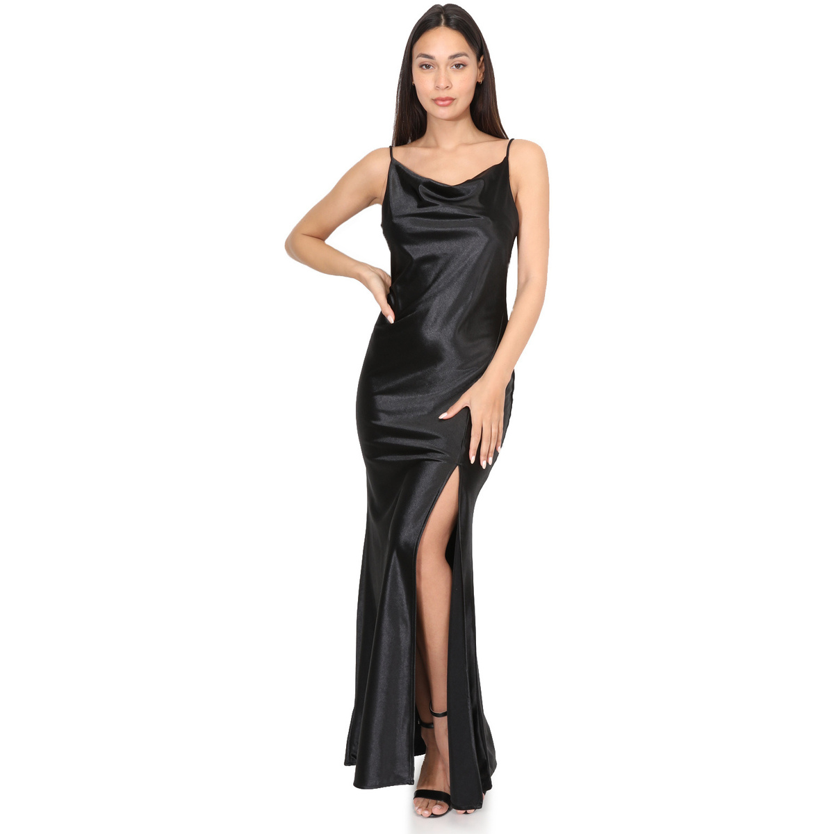 Textil Mulher Vestidos La Modeuse 71256_P167317 Preto