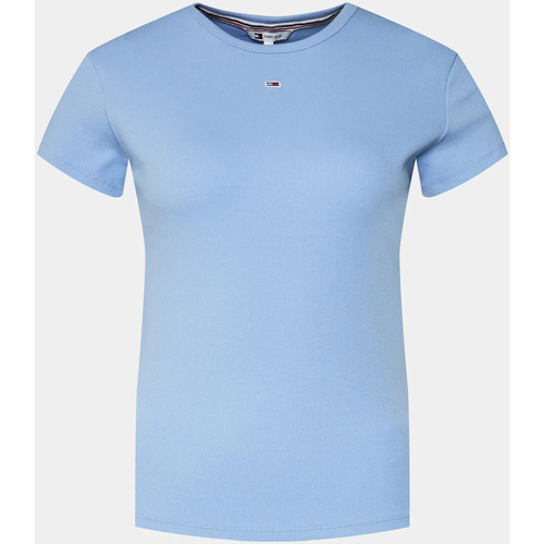 Textil Mulher T-shirts e Pólos Tommy Jeans DW0DW17383 Azul
