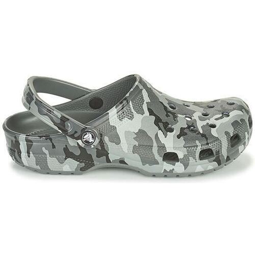 Sapatos Homem Chinelos Crocs CLASSIC PRINTED CAMO CLOG Cinza