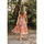 Textil Mulher Vestidos compridos Isla Bonita By Sigris Vestido Midi Longo Laranja