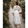 Textil Mulher Vestidos compridos Isla Bonita By Sigris Vestido Midi Longo Branco