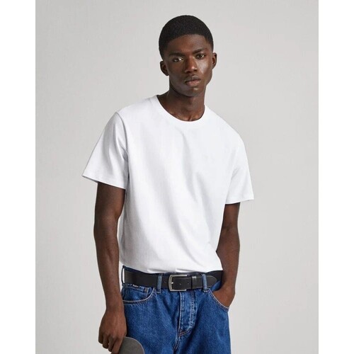 Textil Homem T-Shirt mangas curtas Pepe jeans PM509206 CONNOR Branco