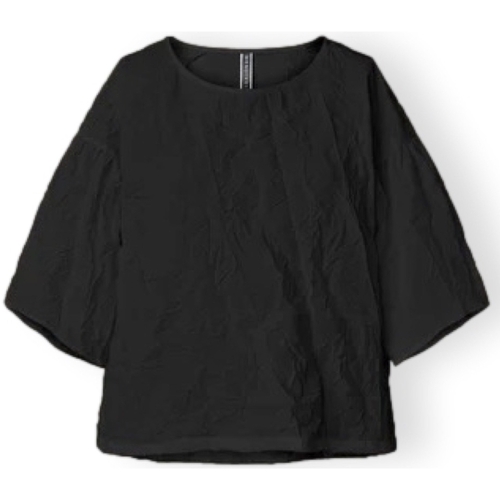 Textil Mulher Tops / Blusas Wendykei T-Shirt 221624 - Black Preto