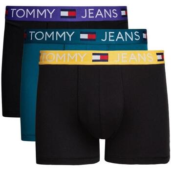Textil Homem Camisas mangas comprida Tommy Jeans  Preto