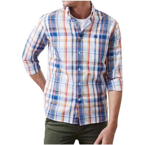 Textil Homem Camisas mangas comprida Altonadock  Azul